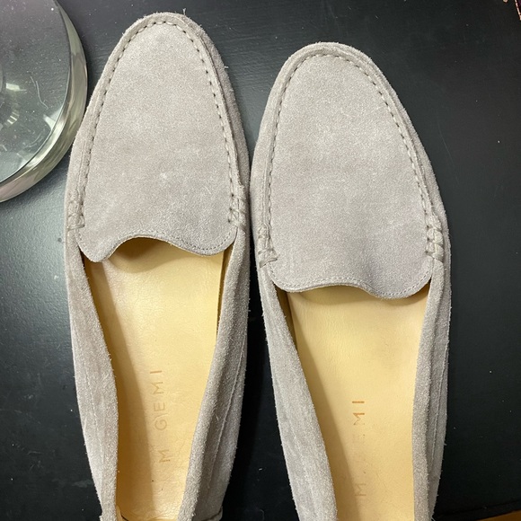 M. Gemi Shoes - M. Gemi light grey suede Felize loafers